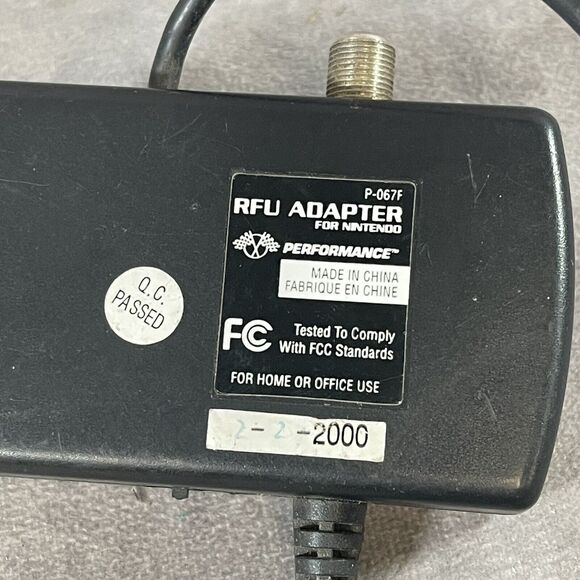 Performance RFU Adapter For Nintendo 64 Super SNES N64 P-067F AV Antenna TV Out - Picture 2 of 3